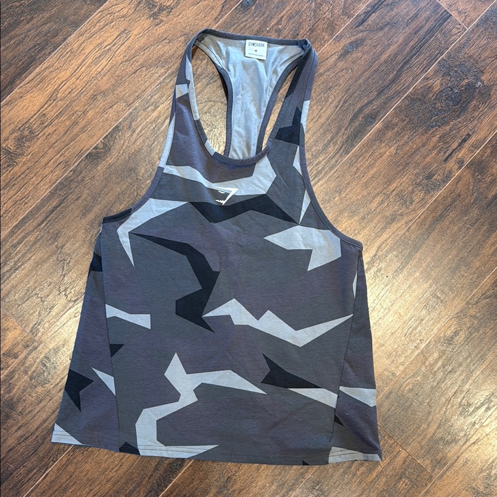 Gray Camo Tank Top
